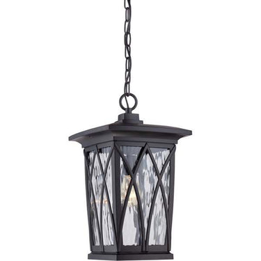 Quoizel GVR1910K Grover 1 Light Outdoor Lantern in Mystic Black - Crescent Harbor