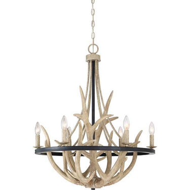 Quoizel JR5006EK Journey 6 Light Chandelier in Earth Black - Crescent Harbor