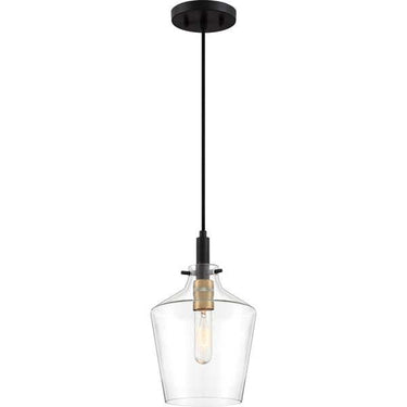 Quoizel JUN1508EK June 1 Light Mini Pendant in Earth Black - Crescent Harbor