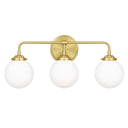 Quoizel LRY8624Y Landry 3 Light Bath Light in Satin Brass - Crescent Harbor