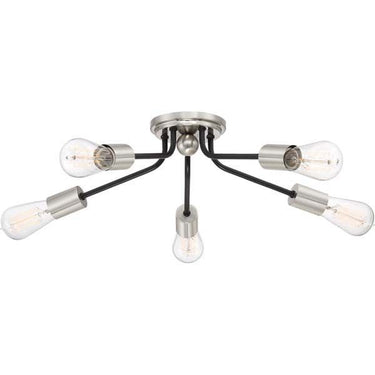 Quoizel LTT1628 Latitude 5 Light Flush Mount - Crescent Harbor