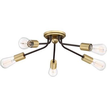 Quoizel LTT1628 Latitude 5 Light Flush Mount - Crescent Harbor