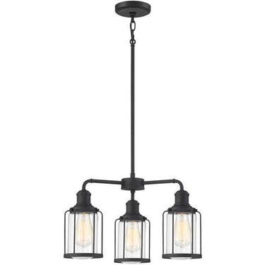 Quoizel LUD5020EK Ludlow 3 Light Chandelier in Earth Black - Crescent Harbor