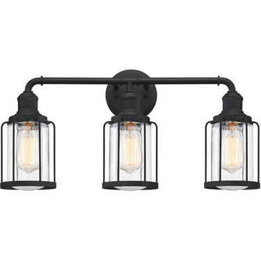 Quoizel LUD8624EK Ludlow 3 Light Bath Light in Earth Black - Crescent Harbor