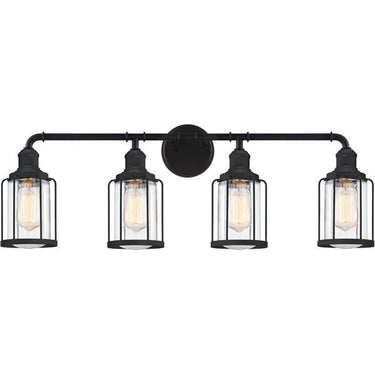 Quoizel LUD8634EK Ludlow 4 Light Bath Light in Earth Black - Crescent Harbor