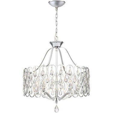 Quoizel LUL5022C Lulu 5 Light Chandelier in Polished Chrome - Crescent Harbor