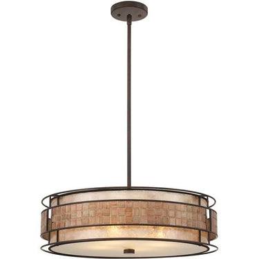 Quoizel MC8420CRC Laguna 4 Light Pendant in Renaissance Copper - Crescent Harbor