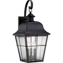 Quoizel MHE8410K Millhouse 3 Light Outdoor Lantern in Mystic Black - Crescent Harbor