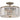 Quoizel MIR1715VG Mirage 3 Light Semi-Flush Mount in Vintage Gold - Crescent Harbor