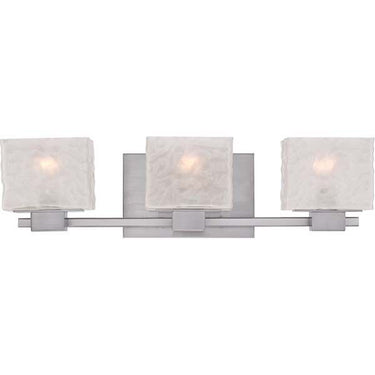Quoizel MLD8603BN Melody 3 Light Bath Light in Brushed Nickel - Crescent Harbor