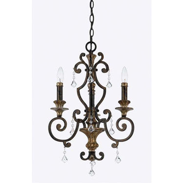 Quoizel MQ5003HL Marquette 3 Light Chandelier in Heirloom - Crescent Harbor