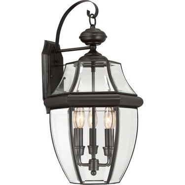 Quoizel NY8318 Newbury 3 Light Outdoor Lantern - Crescent Harbor