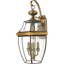 Quoizel NY8318 Newbury 3 Light Outdoor Lantern - Crescent Harbor