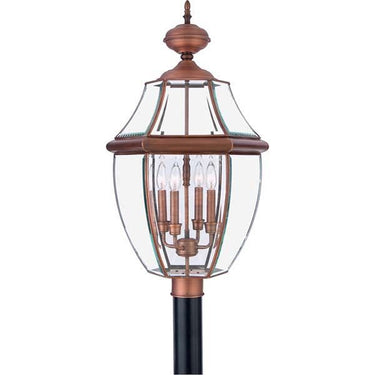 Quoizel NY9045 Newbury 4 Light Outdoor Lantern - Crescent Harbor