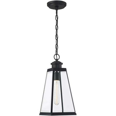 Quoizel PAX1907MBK Paxton 1 Light Outdoor Lantern in Matte Black - Crescent Harbor