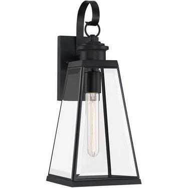 Quoizel PAX8407MBK Paxton 1 Light Outdoor Lantern in Matte Black - Crescent Harbor