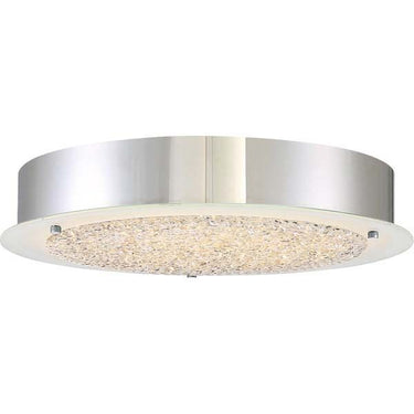 Quoizel PCBZ1616C Blaze Flush Mount in Polished Chrome - Crescent Harbor