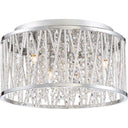 Quoizel PCCC1614C Crystal Cove 4 Light Flush Mount in Polished Chrome - Crescent Harbor