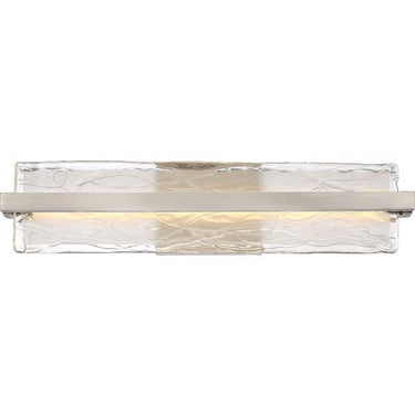 Quoizel PCGL8522BN Glacial Bath Light in Brushed Nickel - Crescent Harbor