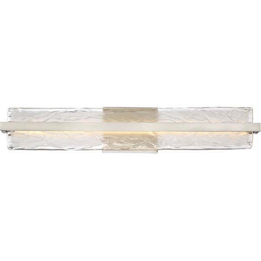 Quoizel PCGL8530BN Glacial Bath Light in Brushed Nickel - Crescent Harbor