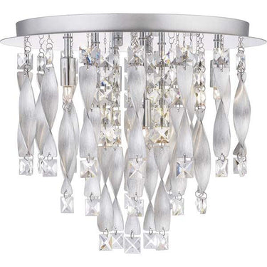 Quoizel PCTK1616C Twinkle 6 Light Flush Mount in Polished Chrome - Crescent Harbor