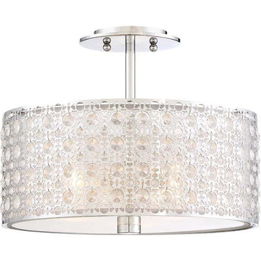 Quoizel PCVY1714C Verity 3 Light Semi-Flush Mount in Polished Chrome - Crescent Harbor