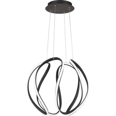 Quoizel PCWN2818EK Waving Pendant in Earth Black - Crescent Harbor