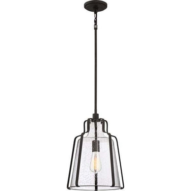 Quoizel QF5228RK Haverford 1 Light Pendant in Rustic Black - Crescent Harbor
