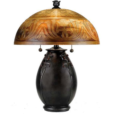 Quoizel QJ6781TR Glenhaven 2 Light Table Lamp in Teco Rossa - Crescent Harbor