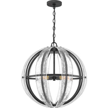 Quoizel QOP5179MBK Dre 4 Light Pendant in Matte Black - Crescent Harbor
