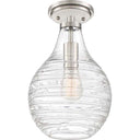 Quoizel QSF4019 Genie 1 Light Semi-Flush Mount - Crescent Harbor