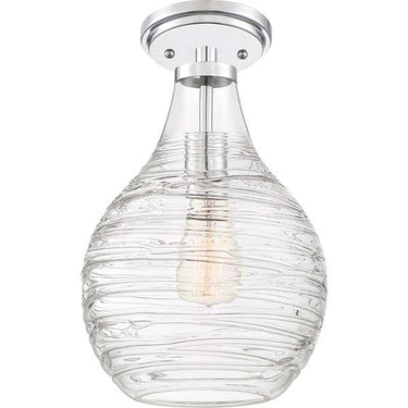 Quoizel QSF4019 Genie 1 Light Semi-Flush Mount - Crescent Harbor