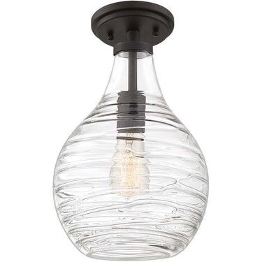 Quoizel QSF4019 Genie 1 Light Semi-Flush Mount - Crescent Harbor