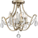 Quoizel REG1716VG Regent 4 Light Semi-Flush Mount in Vintage Gold - Crescent Harbor