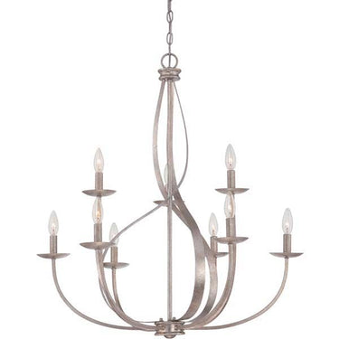 Quoizel SER5009IF Serenity 9 Light Chandelier in Italian Fresco - Crescent Harbor