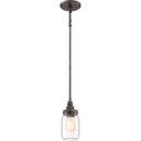 Quoizel SQR1504 Squire 1 Light Mini Pendant - Crescent Harbor