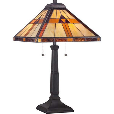 Quoizel TF1427T Bryant 2 Light Table Lamp in Vintage Bronze - Crescent Harbor