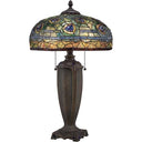 Quoizel TF1487T Lynch 2 Light Table Lamp in Authentic Bronze - Crescent Harbor