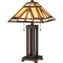 Quoizel TF2095TRS Gibbons 2 Light Table Lamp in Russet - Crescent Harbor