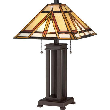 Quoizel TF2095TRS Gibbons 2 Light Table Lamp in Russet - Crescent Harbor