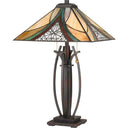 Quoizel TF3342TVA Orleans 2 Light Table Lamp in Valiant Bronze - Crescent Harbor