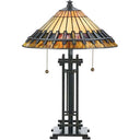 Quoizel TF489T Chastain 2 Light Table Lamp in Vintage Bronze - Crescent Harbor