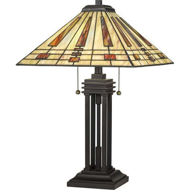 Quoizel TF5209TWT Stevie 2 Light Table Lamp in Western Bronze - Crescent Harbor