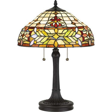 Quoizel TF5215TVB Quinn 2 Light Table Lamp in Vintage Bronze - Crescent Harbor