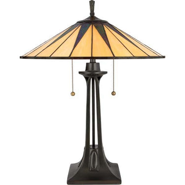 Quoizel TF6668VB Gotham 2 Light Table Lamp in Vintage Bronze - Crescent Harbor