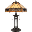 Quoizel TF6669VB Indus 2 Light Table Lamp in Vintage Bronze - Crescent Harbor