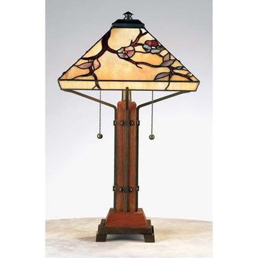 Quoizel TF6898M Grove Park 2 Light Table Lamp in Multi - Crescent Harbor