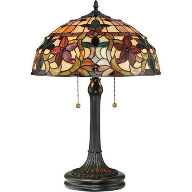 Quoizel TF878T Kami 2 Light Table Lamp in Vintage Bronze - Crescent Harbor