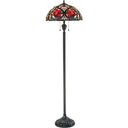 Quoizel TF879F Larissa 2 Light Floor Lamp in Vintage Bronze - Crescent Harbor
