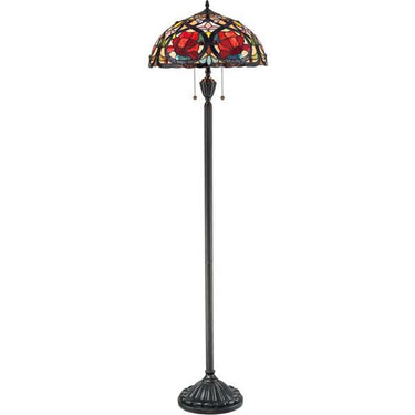 Quoizel TF879F Larissa 2 Light Floor Lamp in Vintage Bronze - Crescent Harbor